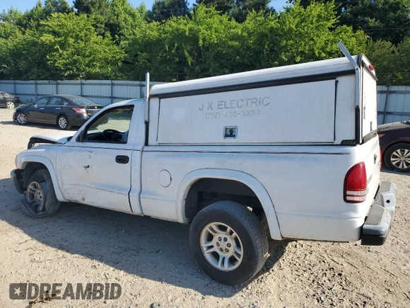 2004 Dodge Dakota with VIN 1D7FL16K14S554387, listed as a Copart auction lot 59397994 with 0 mi miles and Salvage Title. Bid and sale history available at carsss.com. Image 2.