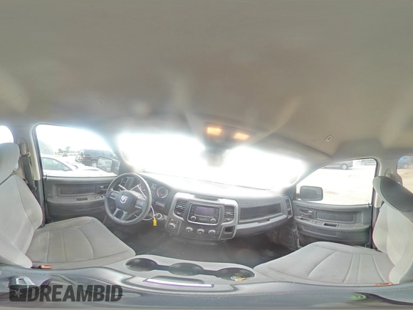 2023 Ram 1500 Express with VIN 3C6RR7KT9PG658247, listed as a Copart auction lot 57168235 with 30,253 mi miles and Salvage title. Bid and sale history available at DreamBid. Image 14.
