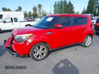 2014 Kia Soul + with VIN KNDJP3A51E7723236, listed as a IAAI auction lot 42180681 with 192,085 mi miles and . Bid and sale history available at DreamBid. Image 2.