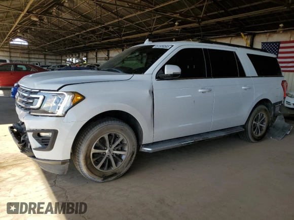 2019 Ford Expedition Max XLT with VIN 1FMJK1JT0KEA29870, listed as a Copart auction lot 57326365 with 92,604 mi miles and Salvage title. Bid and sale history available at DreamBid. Image 1.