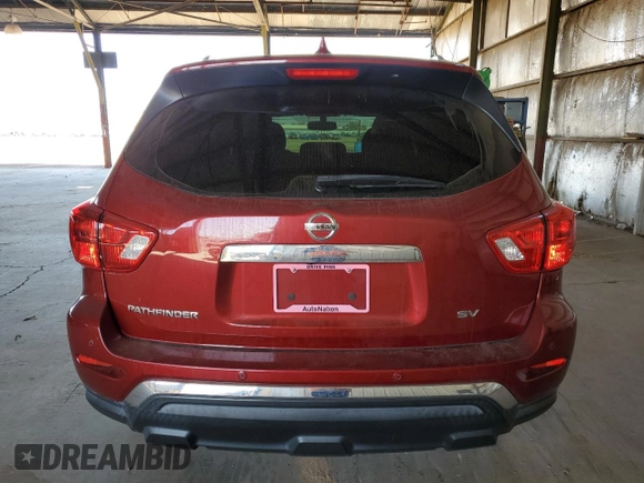 2020 Nissan Pathfinder SV with VIN 5N1DR2BN4LC595722, listed as a Copart auction lot 61621195 with 104,110 mi miles and Salvage title. Bid and sale history available at DreamBid. Image 6.