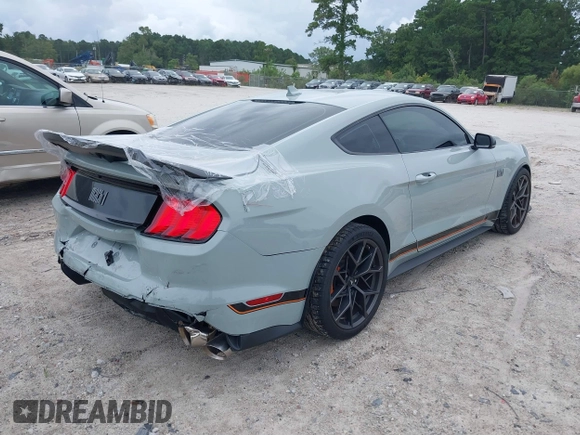 2022 Ford Mustang Mach 1 with VIN 1FA6P8R08N5551350, listed as a IAAI auction lot 39997217 with 17,534 mi miles and . Bid and sale history available at DreamBid. Image 4.