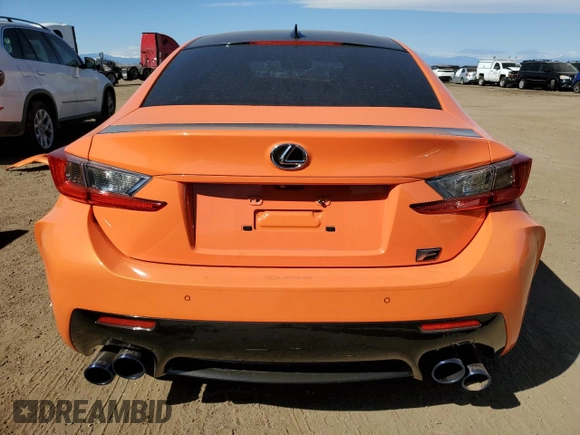 2015 Lexus RC F F z VIN JTHHP5BCXF5002996, wystawiony jako Copart lot #49071115 z przebiegiem 58 033 mil mil oraz Szkody całkowita. Historia ofert i sprzedaży dostępna na DreamBid. Obrazek 6.
