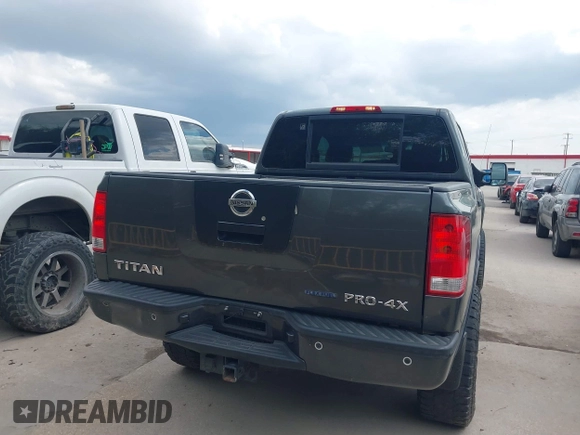 2011 Nissan Titan Pro-4X with VIN 1N6BA0EC3BN320795, listed as a IAAI auction lot 41868113 with 183,919 mi miles and . Bid and sale history available at DreamBid. Image 16.