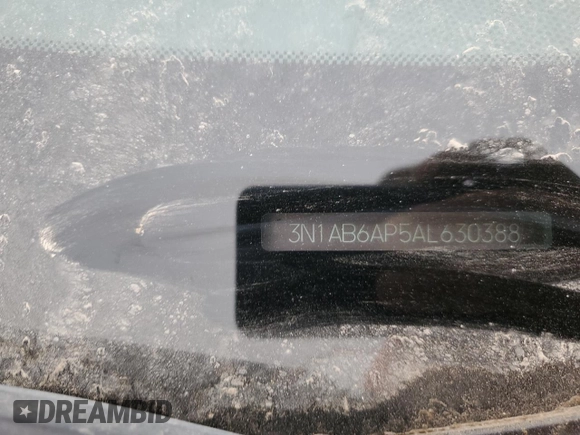 2010 Nissan Sentra SR with VIN 3N1AB6AP5AL630388, listed as a Copart auction lot 47310865 with 195,386 mi miles and Salvage Title. Bid and sale history available at DreamBid. Image 12.