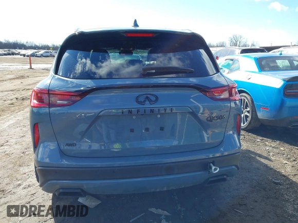 2023 Infiniti QX50 Sport with VIN 3PCAJ5FBXPF103199, listed as a IAAI auction lot 41443011 with 10,956 mi miles and . Bid and sale history available at DreamBid. Image 17.