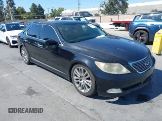 2007 Lexus LS 460 with VIN JTHBL46F475020282, listed as a IAAI auction lot 42608903 with 205,947 mi miles and . Bid and sale history available at DreamBid. Image 1.