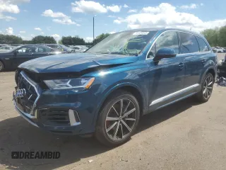 2020 Audi Q7 Premium with VIN WA1AJAF7XLD008996, listed as a Copart auction lot 55424545 with 30,734 mi miles and Salvage title. Bid and sale history available at DreamBid. Image 1.