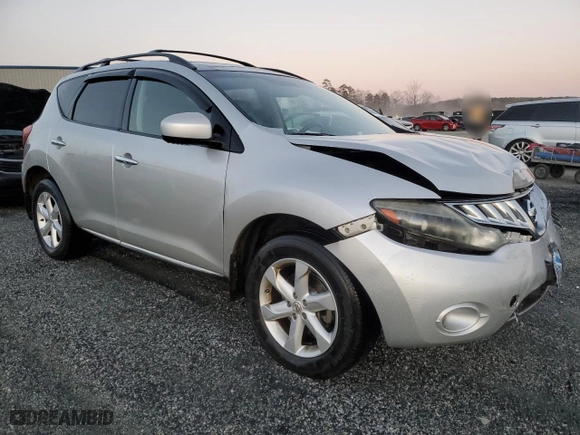 2009 Nissan Murano S with VIN JN8AZ18U89W008353, listed as a Copart auction lot 46619225 with 130,749 mi miles and Salvage Title. Bid and sale history available at carsss.com. Image 4.