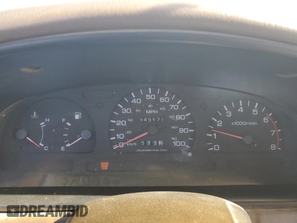 1997 Nissan Frontier XE with VIN 1N6SD16S5VC386896, listed as a Copart auction lot 57669835 with 343,173 mi miles and Salvage title. Bid and sale history available at DreamBid. Image 9.