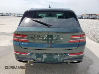 2022 Genesis GV80 with VIN KMUHB4SB8NU093544, listed as a Copart auction lot 52967045 with 14,602 mi miles and Salvage Title. Bid and sale history available at DreamBid. Image 6.