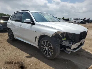 2022 BMW X5 xDrive45e with VIN 5UXTA6C06N9J13414, listed as a Copart auction lot 60317535 with 53,767 mi miles and Salvage title. Bid and sale history available at DreamBid. Image 4.