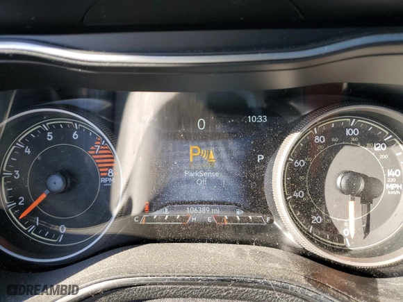 2019 Jeep Cherokee Limited with VIN 1C4PJMDX7KD281963, listed as a Copart auction lot 84972494 with 106,389 mi miles and Salvage Title. Bid and sale history available at carsss.com. Image 9.