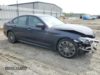 2018 BMW 5 Series 540i with VIN WBAJE5C53JWA94657, listed as a Copart auction lot 51058014 with 63,460 mi miles and Salvage Title. Bid and sale history available at carsss.com. Image 4.