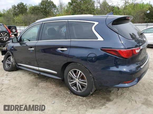 2018 Infiniti QX60 with VIN 5N1DL0MM2JC514305, listed as a Copart auction lot 52898375 with 87,131 mi miles and Salvage Title. Bid and sale history available at DreamBid. Image 2.