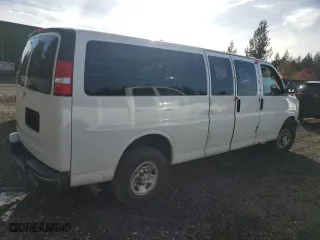 2019 Chevrolet Express Passenger LT with VIN 1GAZGPFG6K1363036, listed as a Copart auction lot 76491854 with 0 mi miles and Salvage Title. Bid and sale history available at carsss.com. Image 3.