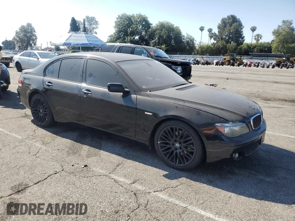 2007 BMW 7 Series 750i с VIN WBAHL83547DT07767, выставлен на аукционе Copart как лот 56233895 с пробегом 141 455 миль миль и Списание • Salvage title. История ставок и продаж доступна на DreamBid. Изображение 4.