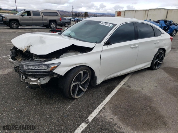 2019 Honda Accord Sedan Sport 1.5T with VIN 1HGCV1F38KA139832, listed as a Copart auction lot 44224815 with 64,746 mi miles and Salvage Title. Bid and sale history available at carsss.com. Image 1.