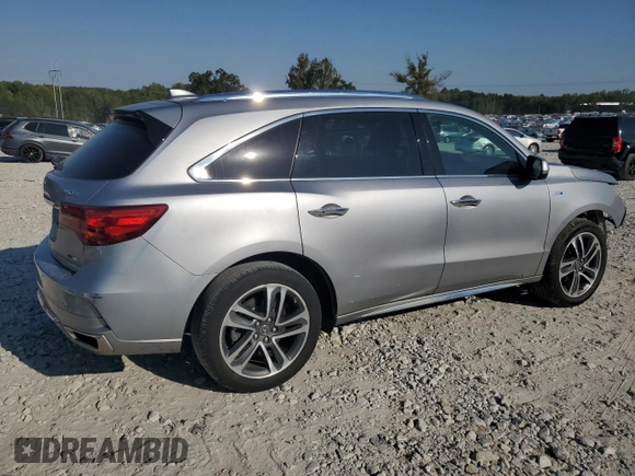 2017 Acura MDX Sport Hybrid w/Advance Pkg with VIN 5FRYD7H75HB002114, listed as a Copart auction lot 73378684 with 120,752 mi miles and Salvage Title. Bid and sale history available at carsss.com. Image 3.
