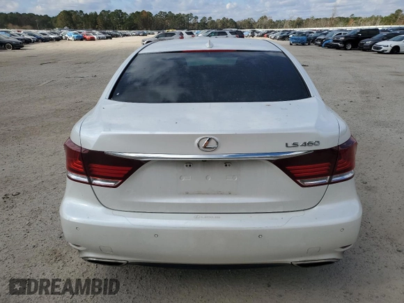 2016 Lexus LS 460 with VIN JTHBL5EF5G5141054, listed as a Copart auction lot 83382144 with 98,592 mi miles and Salvage title. Bid and sale history available at DreamBid. Image 6.