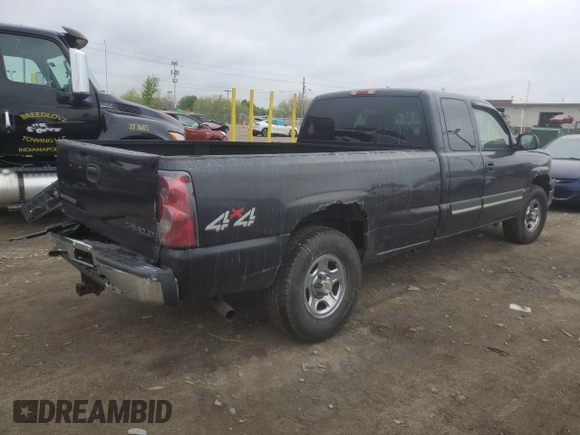 2004 Chevrolet Silverado 1500 Z71 with VIN 1GCEK19T04E229483, listed as a Copart auction lot 53827225 with 209,715 mi miles and Salvage Title. Bid and sale history available at DreamBid. Image 3.