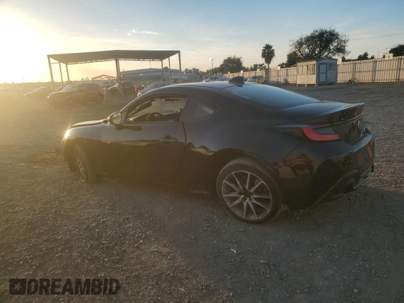 2023 Toyota GR86 with VIN JF1ZNBC12P8757685, listed as a Copart auction lot 79361734 with 25,285 mi miles and Salvage Title. Bid and sale history available at carsss.com. Image 2.