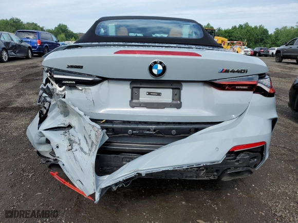 2024 BMW 4 Series M440i xDrive with VIN WBA63AT06RCP05994, listed as a Copart auction lot 62068824 with 0 mi miles and Salvage Title. Bid and sale history available at carsss.com. Image 6.