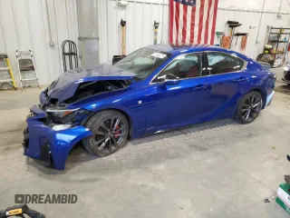 2021 Lexus IS 350 F Sport z VIN JTHGZ1E20M5020468, wystawiony jako Copart lot #57848025 z przebiegiem 22 077 mil mil oraz Szkoda całkowita • Salvage title. Historia ofert i sprzedaży dostępna na DreamBid. Obrazek 1.