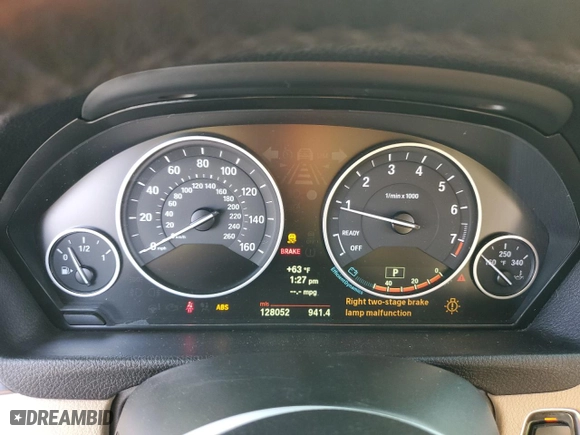 2013 BMW 3 Series 328i xDrive with VIN WBA3B3C55DF539438, listed as a Copart auction lot 43831145 with NaN miles and Salvage Title. Bid and sale history available at carsss.com. Image 9.
