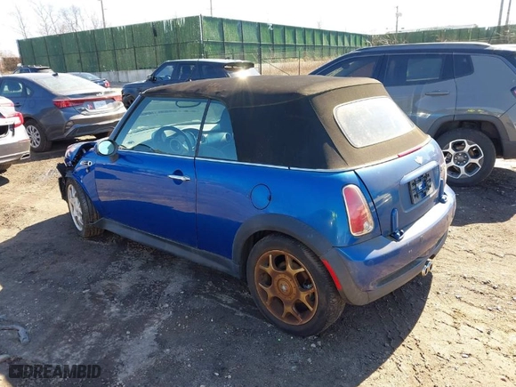 2006 MINI Cooper Convertible S with VIN WMWRH33506TK59570, listed as a IAAI auction lot 41598815 with NaN miles. Bid and sale history available at carsss.com. Image 3.