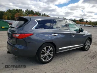 2013 Infiniti JX35 with VIN 5N1AL0MM8DC325522, listed as a Copart auction lot 74855484 with 173,107 mi miles and Clean Title. Bid and sale history available at carsss.com. Image 3.