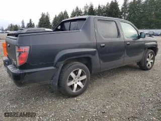 2014 Honda Ridgeline SE with VIN 5FPYK1F68EB012928, listed as a Copart auction lot 48702365 with 124,359 mi miles and Salvage Title. Bid and sale history available at carsss.com. Image 3.