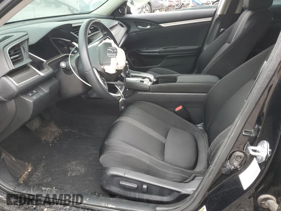 2021 Honda Civic Sedan EX with VIN 19XFC1F3XME001792, listed as a Copart auction lot 47499455 with 55,902 mi miles and Salvage Title. Bid and sale history available at carsss.com. Image 7.