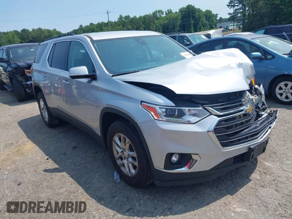 2020 Chevrolet Traverse LT Cloth with VIN 1GNEVGKW7LJ273511, listed as a IAAI auction lot 42366967 with 60,272 mi miles and . Bid and sale history available at DreamBid. Image 1.