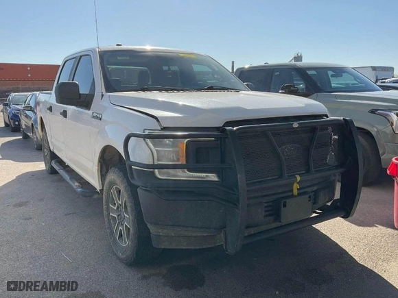 2018 Ford F-150 XL with VIN 1FTEW1E57JKE18480, listed as a IAAI auction lot 42027384 with 143,870 mi miles. Bid and sale history available at carsss.com. Image 1.