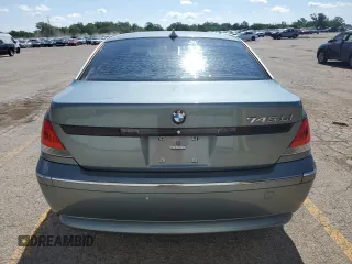 2004 BMW 7 Series 745Li with VIN WBAGN63414DS47413, listed as a Copart auction lot 62835195 with 118,457 mi miles and Clean title. Bid and sale history available at DreamBid. Image 6.