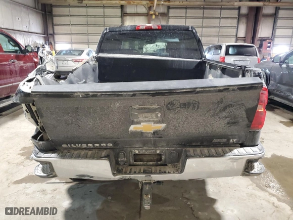 2018 Chevrolet Silverado 1500 LT with VIN 3GCUKREC7JG366537, listed as a Copart auction lot 46278245 with 0 mi miles and Salvage Title. Bid and sale history available at carsss.com. Image 6.