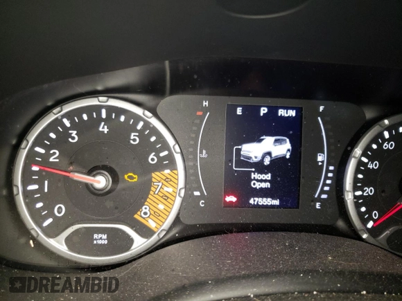 2020 Jeep Renegade Sport with VIN ZACNJBAB9LPL25398, listed as a Copart auction lot 49898705 with 47,555 mi miles and Salvage title. Bid and sale history available at DreamBid. Image 9.
