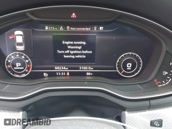 2017 Audi A4 Premium Plus with VIN WAUENAF49HN006320, listed as a IAAI auction lot 42232304 with 60,234 mi miles and . Bid and sale history available at DreamBid. Image 7.