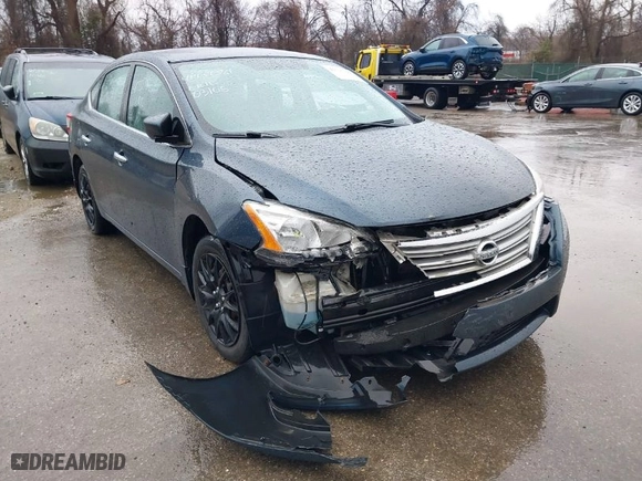 2014 Nissan Sentra S with VIN 3N1AB7AP5EL664312, listed as a IAAI auction lot 41737381 with 85,371 mi miles. Bid and sale history available at carsss.com. Image 13.