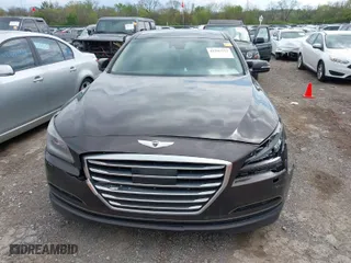 2015 Hyundai Genesis 3.8L with VIN KMHGN4JEXFU042724, listed as a IAAI auction lot 41995113 with 144,194 mi miles. Bid and sale history available at carsss.com. Image 6.