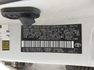 2015 Toyota Prius Four with VIN JTDKN3DU0F0403221, listed as a IAAI auction lot 42148385 with 163,391 mi miles. Bid and sale history available at carsss.com. Image 9.