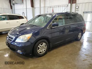 2005 Honda Odyssey EX-L z VIN 5FNRL38625B099664, wystawiony jako Copart lot #49719965 z przebiegiem 287 918 mil mil oraz Nie do naprawy • Non repairable. Historia ofert i sprzedaży dostępna na DreamBid. Obrazek 1.