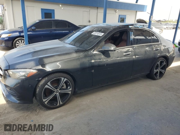 2022 Mercedes-Benz C 300 with VIN W1KAF4GB2NR018963, listed as a Copart auction lot 63814915 with Not provided miles and Clean title. Bid and sale history available at DreamBid. Image 1.
