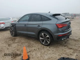 2023 Audi SQ5 Sportback Premium Plus with VIN WA124AFY0P2185529, listed as a Copart auction lot 85858434 with 14,976 mi miles and Salvage Title. Bid and sale history available at DreamBid. Image 2.