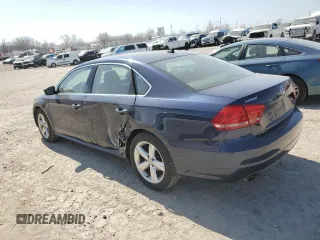 2013 Volkswagen Passat SE w/Sunroof with VIN 1VWBP7A32DC144141, listed as a Copart auction lot 48797945 with 156,897 mi miles and Salvage Title. Bid and sale history available at carsss.com. Image 2.