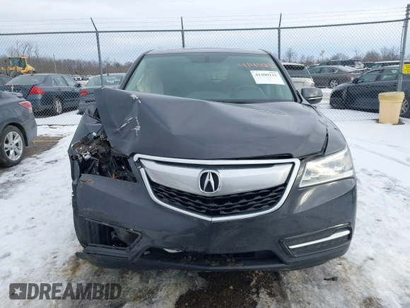 2016 Acura MDX with VIN 5FRYD4H26GB044762, listed as a IAAI auction lot 41400131 with 122,213 mi miles. Bid and sale history available at carsss.com. Image 12.