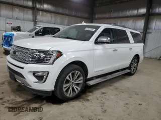 2021 Ford Expedition Max Platinum with VIN 1FMJK1MT4MEA46573, listed as a Copart auction lot 87808185 with 55,944 mi miles and Salvage title. Bid and sale history available at DreamBid. Image 1.