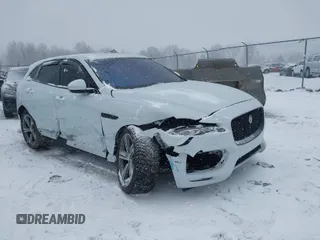 2017 Jaguar F-Pace 35t R-Sport with VIN SADCL2BV0HA060962, listed as a IAAI auction lot 41748070 with 117,718 mi miles and . Bid and sale history available at DreamBid. Image 1.