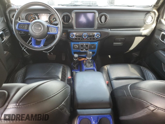 2021 Jeep Gladiator Overland with VIN 1C6HJTFG2ML517477, listed as a Copart auction lot 50061065 with 27,443 mi miles and Salvage title. Bid and sale history available at DreamBid. Image 8.